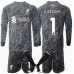 Liverpool Alisson Becker #1 Brankářské Dětské Oblečení Domácí Dres 2024-25 Dlouhým Rukávem (+ trenýrky)